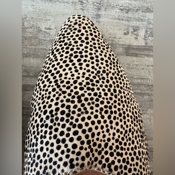 Madewell Black and Cream Spotted Mules size 9 - Picture 2 of 5